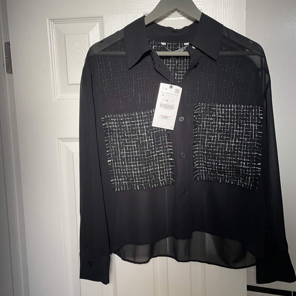 Black blouse Zara NW
